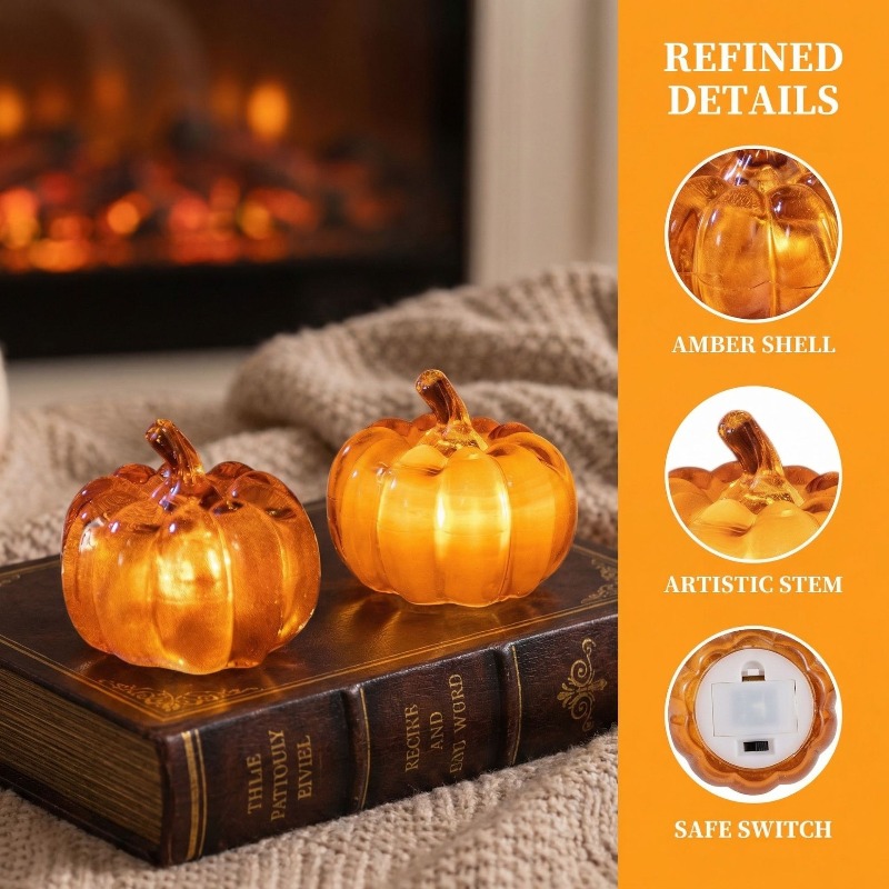 Halloween Pumpkin Decor Led - Grenzüberschreitende neue Halloween-Dekorationen, Kürbis-Lichter, LED-Leuchtkürbis, Verkleidungs-Requisiten,