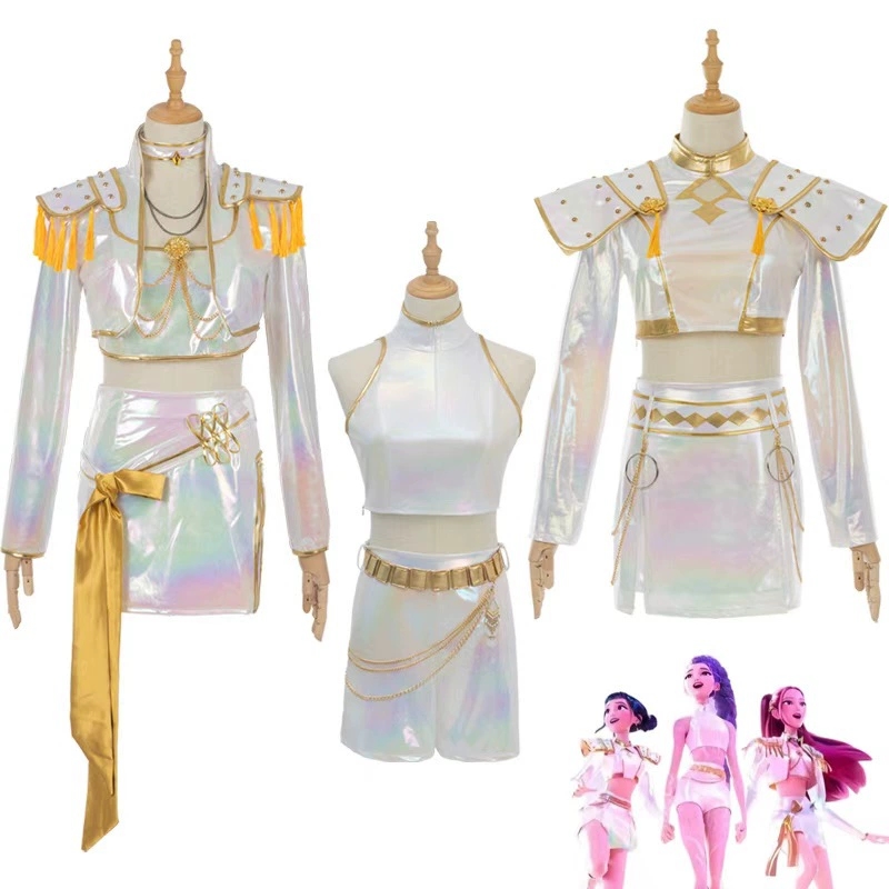 Halloween Costume Kids - Cosplay Kostüm PU Leder Weiß Singen