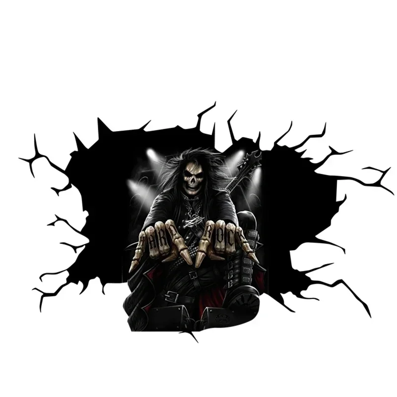 Halloween Skeleton Decoration - Halloween-Skelett-Horror-Autoaufkleber, PVC-Vinyl-Personalisierte Aufkleber für Auto, Wohnwagen,