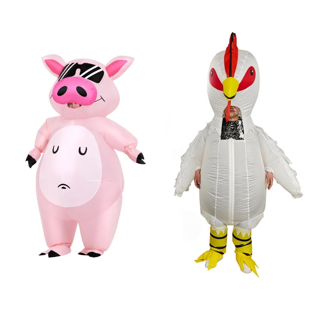 Cartoon-Tier-Ferkel-Aufblasbar – Halloween Costume Adult Bewertung und Preis