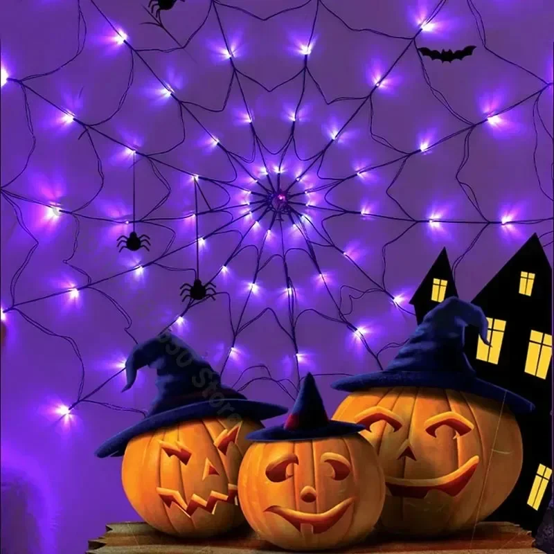 Halloween Spinnennetz Lichterk – Spider Web Halloween Decoration Bewertung und Preis