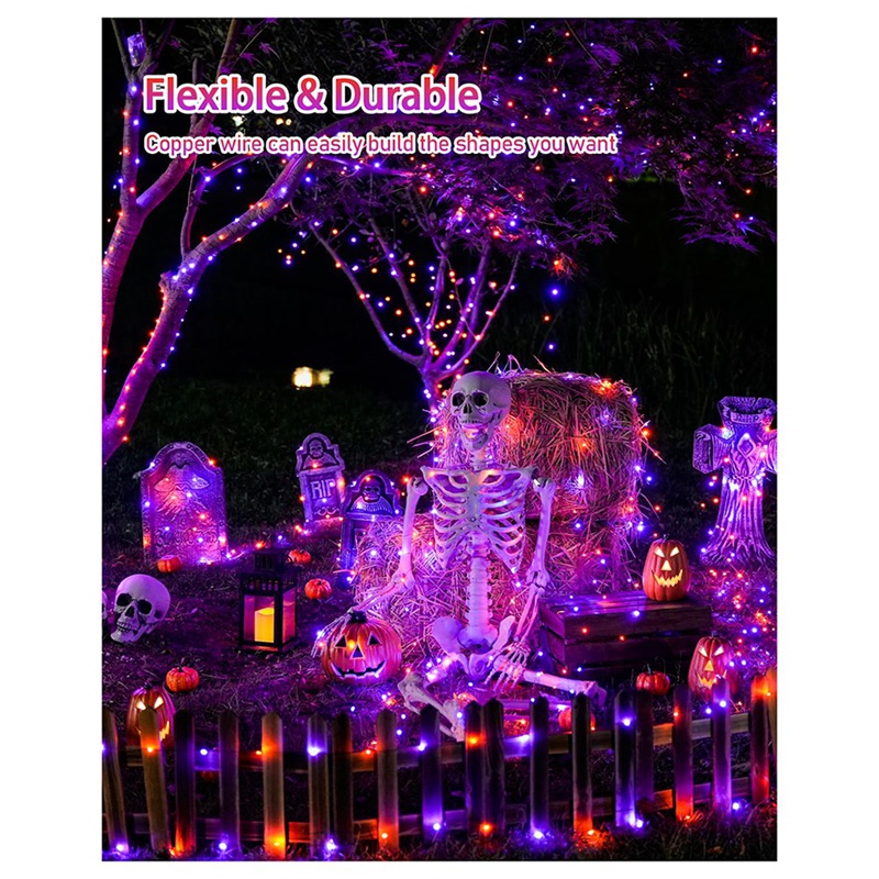 DT16 Solar-Halloween-Lichterke – Halloween Led String Lights Orange Bewertung und Preis