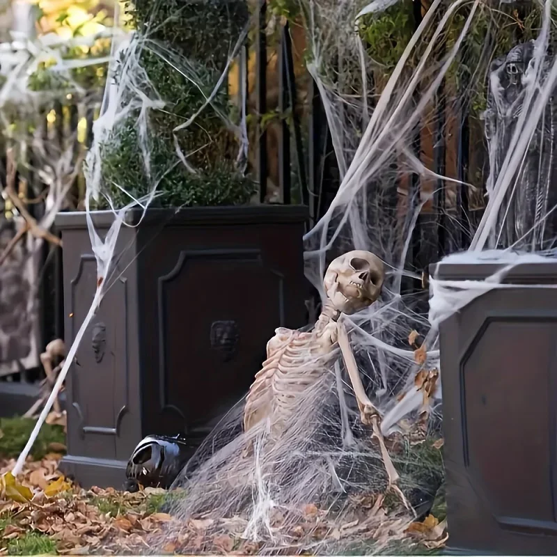 Dehnbare Spinnennetze mit jewe – Spider Web Halloween Decoration Bewertung und Preis