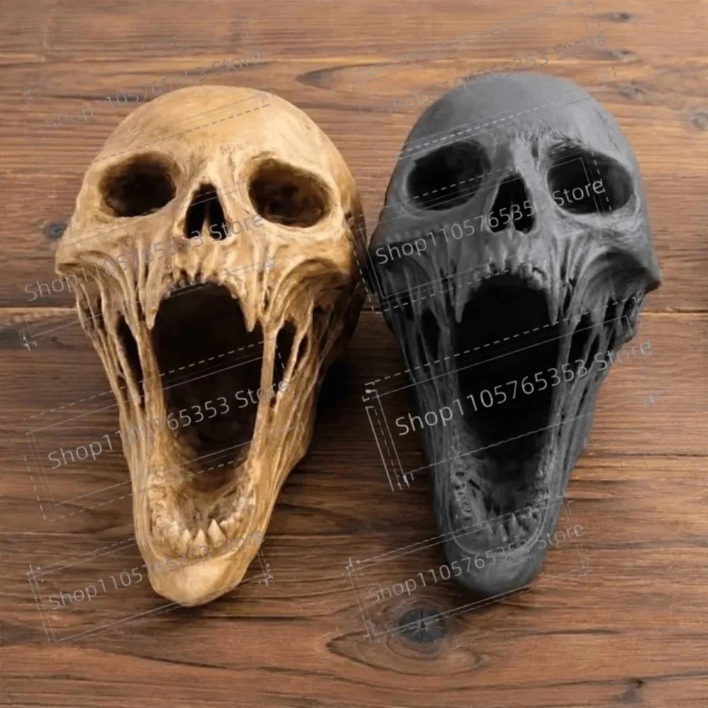 Gotische schreiende Totenkopf- – Halloween Skeleton Decoration Bewertung und Preis