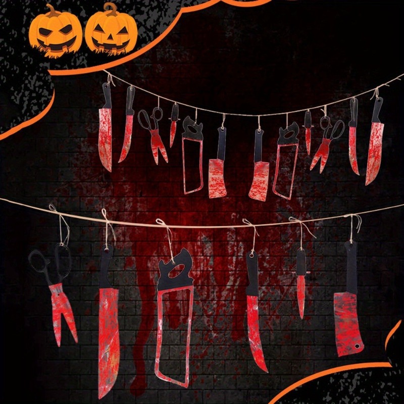1-4Set blutiges Halloween-Bann – Spider Web Halloween Decoration Bewertung und Preis
