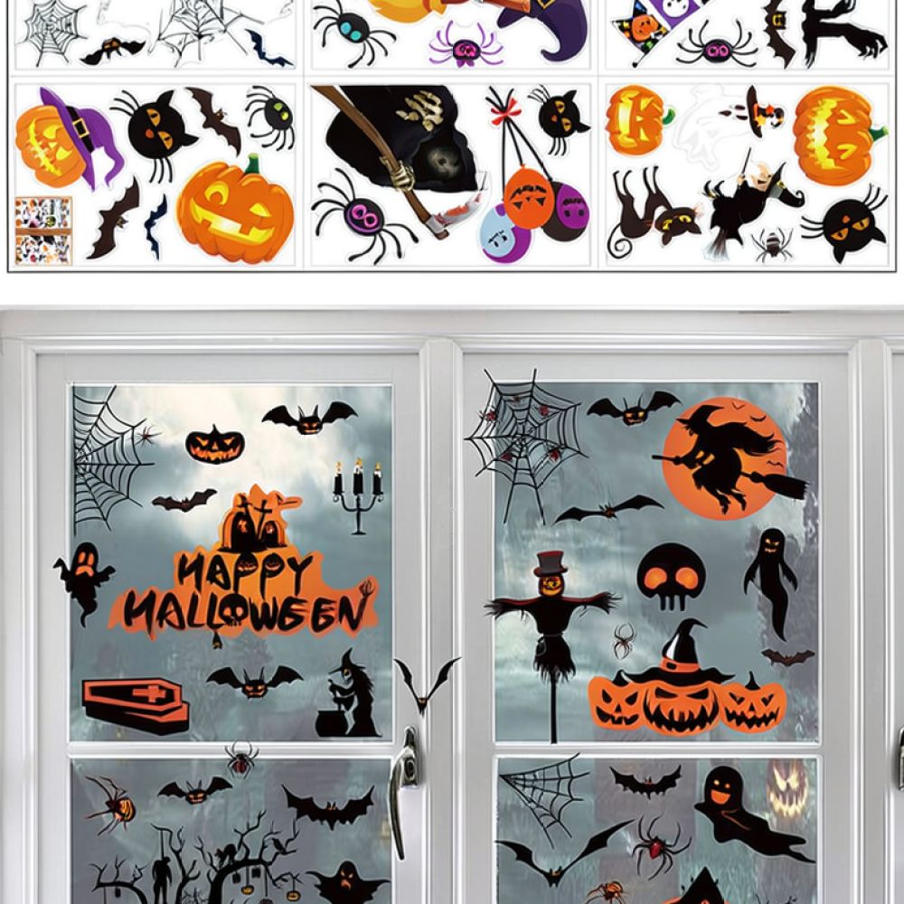Halloween-Wandaufkleber, stati – Halloween Skeleton Decoration Bewertung und Preis