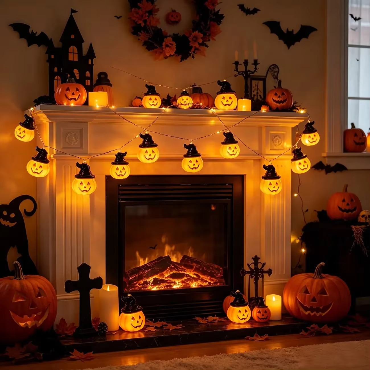 Halloween-Lichterkette mit Hex – Halloween Led String Lights Orange Bewertung und Preis