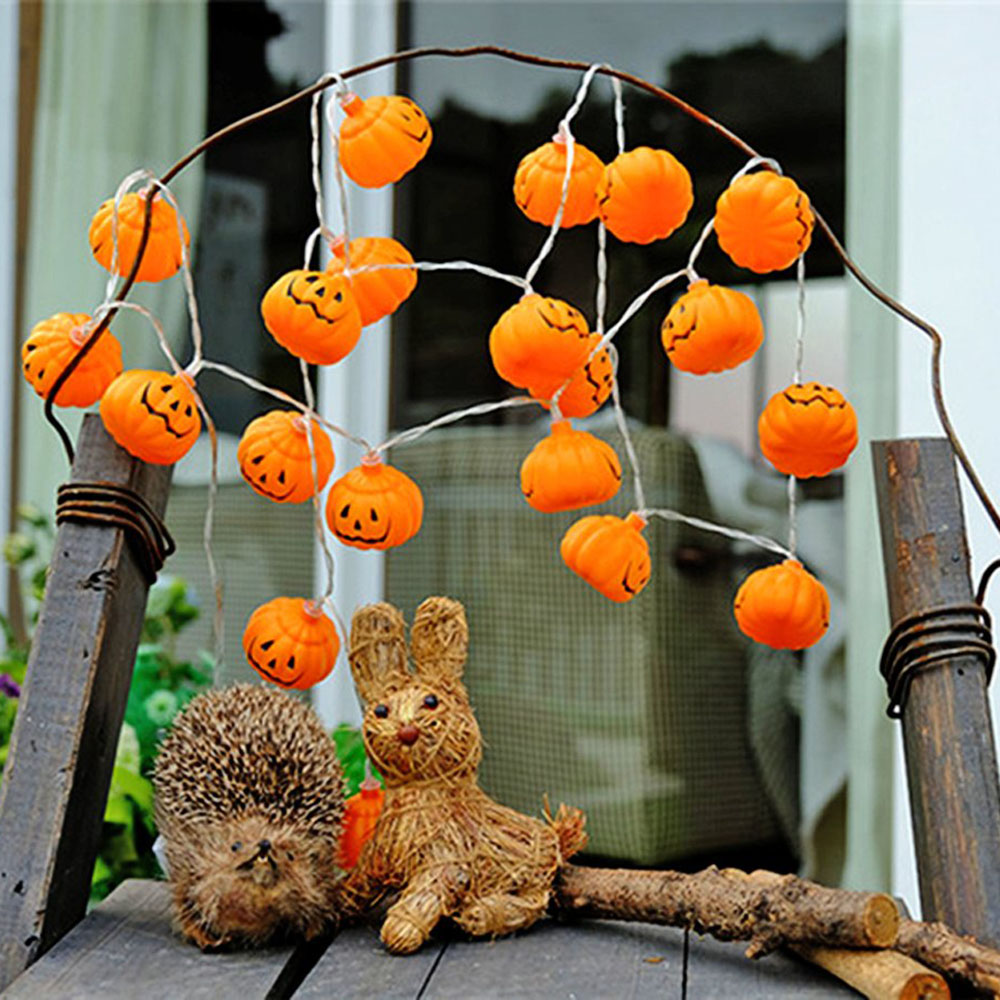 Halloween 3D Kürbis LED Lichte – Halloween Led String Lights Orange Bewertung und Preis