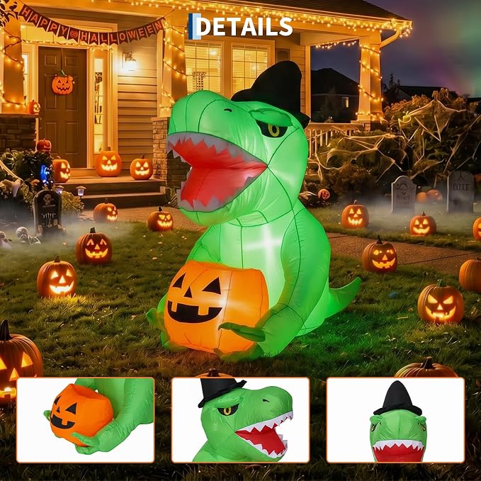 135 cm Halloween-Aufblasbare O – Halloween Pumpkin Decor Led Bewertung und Preis