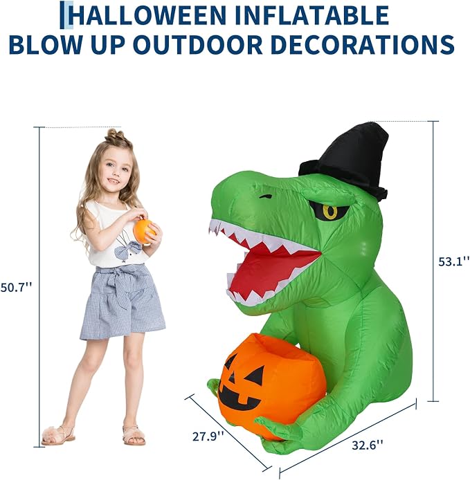 135 cm Halloween-Aufblasbare O – Halloween Pumpkin Decor Led Bewertung und Preis