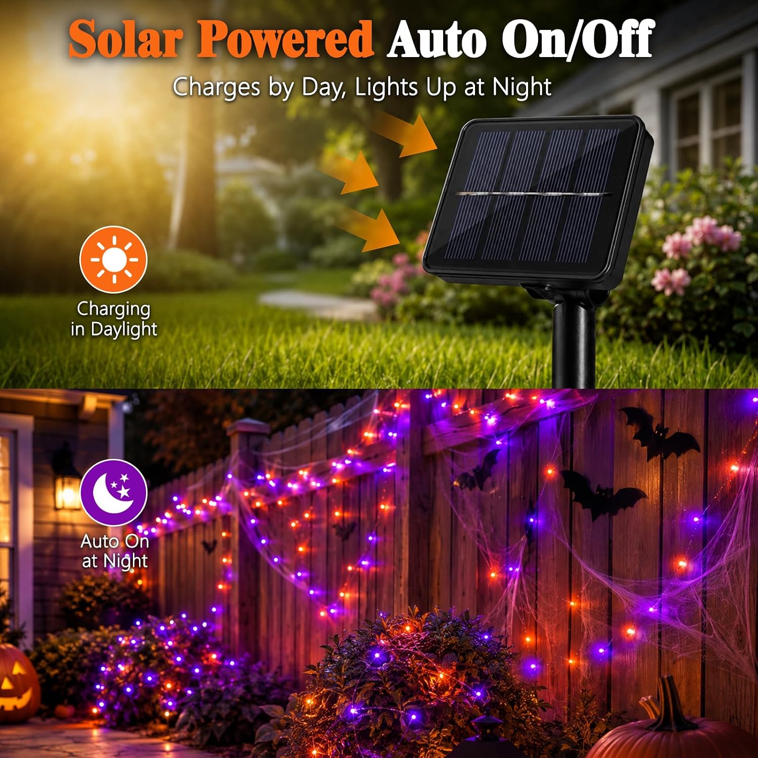Halloween Solar-Lichterkette a – Halloween Led String Lights Orange Bewertung und Preis