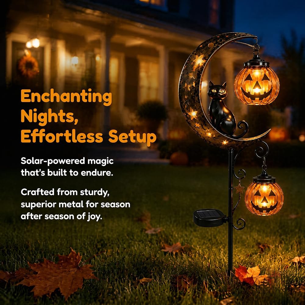 Solar-Halloween-Gartenleuchte  – Halloween Pumpkin Decor Led Bewertung und Preis