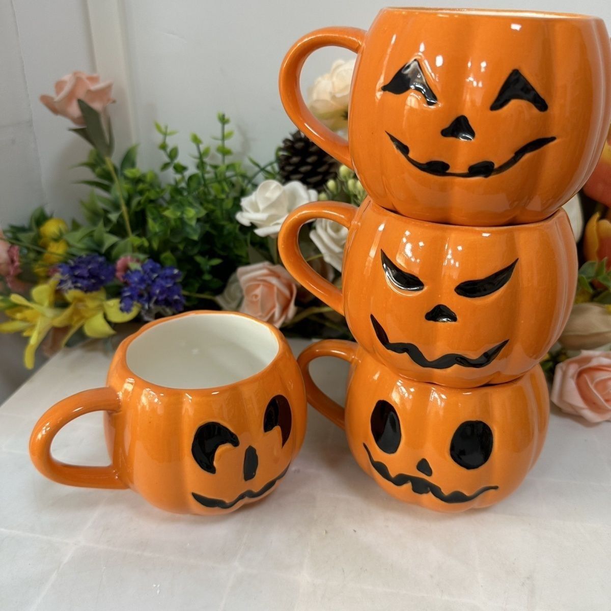 Halloween-Keramiktasse mit Kür – Pumpkin Lantern Halloween Bewertung und Preis