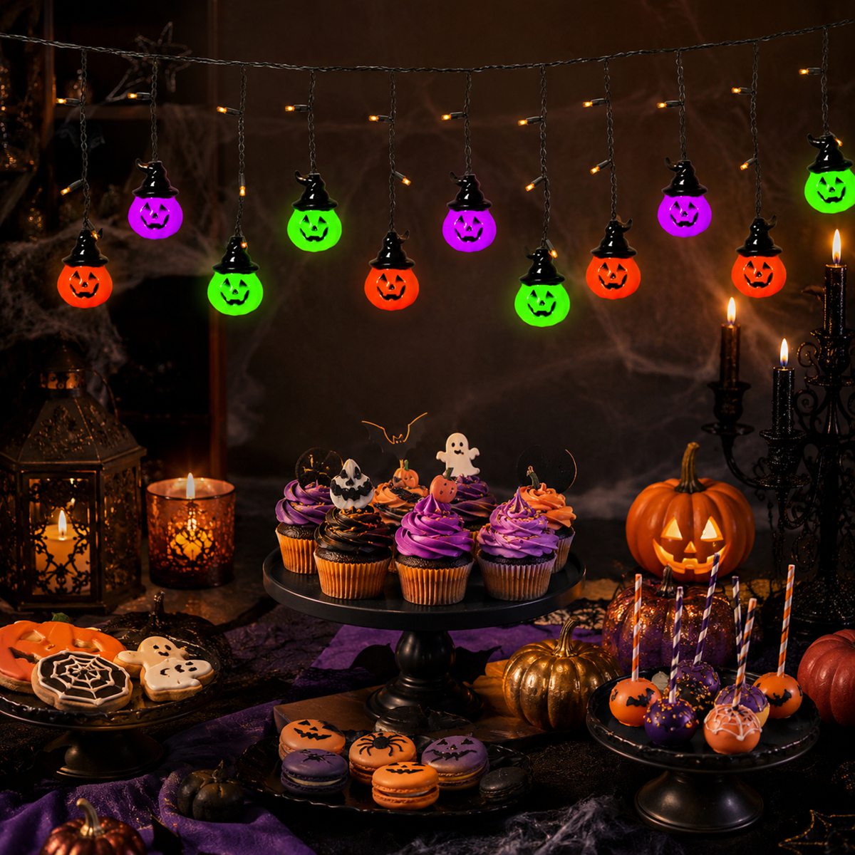 1 Stück Halloween Gruseliger 1 – Halloween Led String Lights Orange Bewertung und Preis