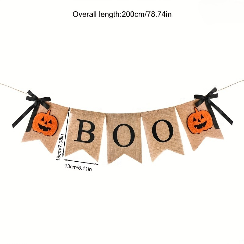 1 Set rustikales Halloween-Ban – Pumpkin Lantern Halloween Bewertung und Preis